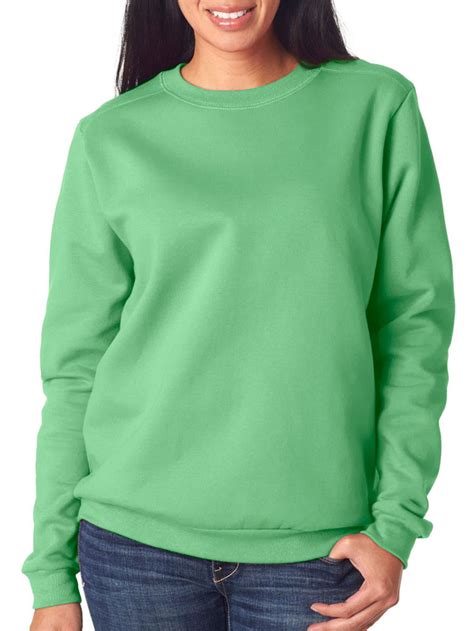 Women's Green Crewneck Sweatshirts 